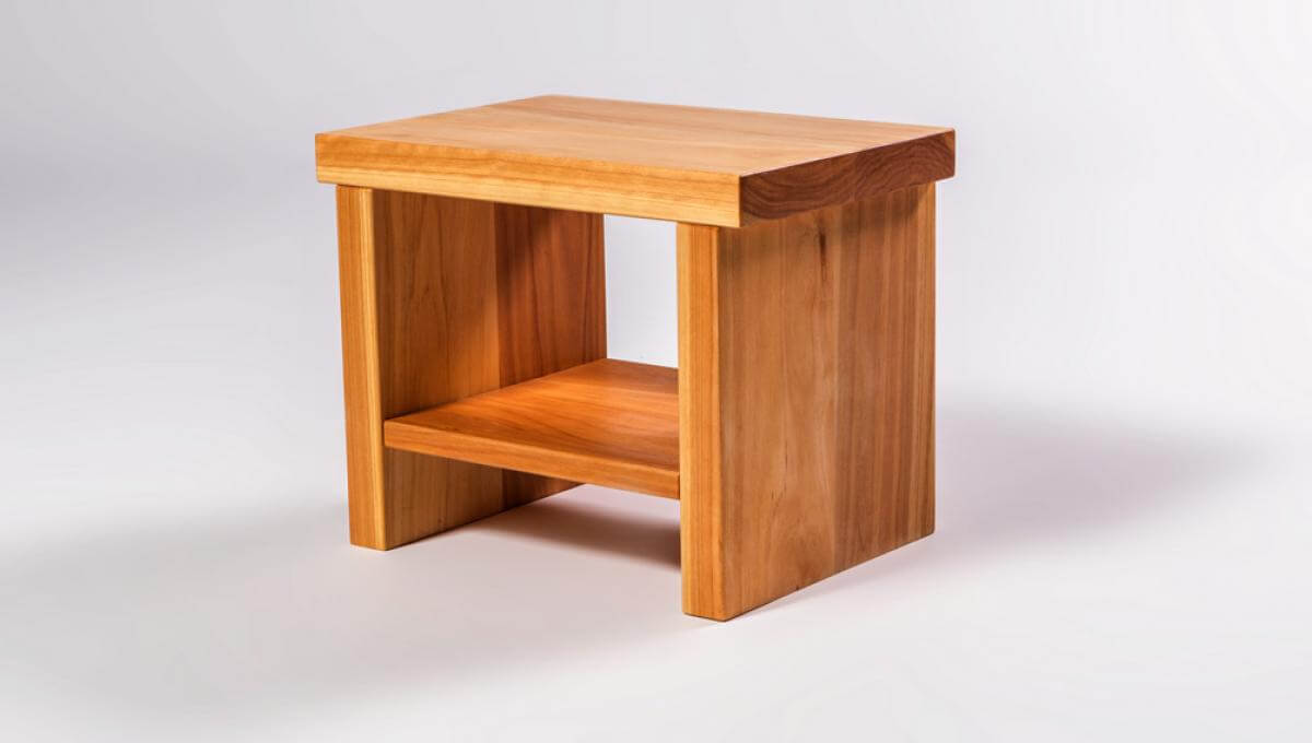 Classic Bedside Table (Macrocarpa Timber)